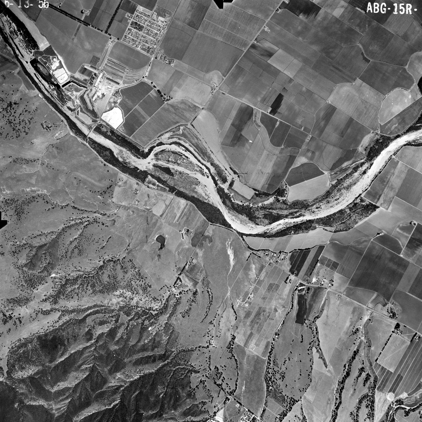 aerial view of Salinas River 